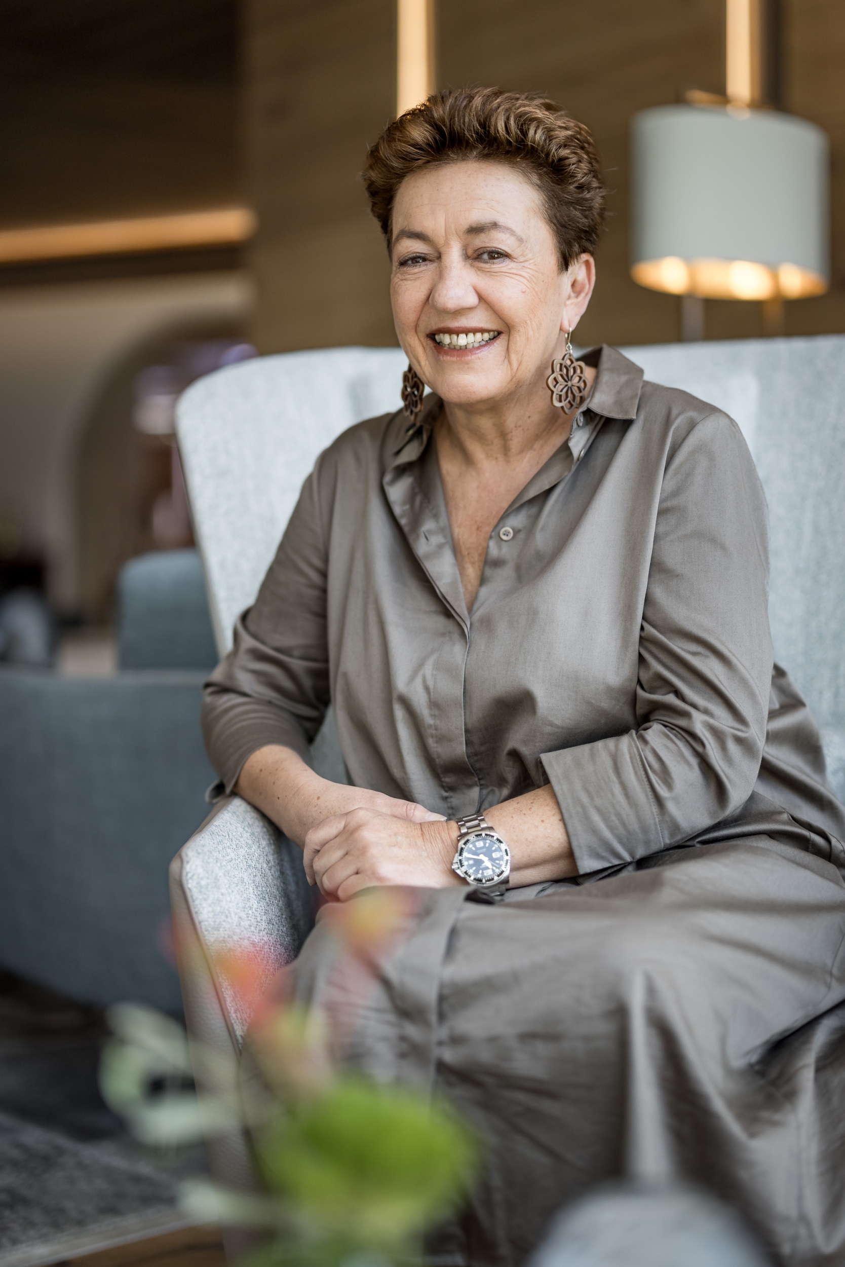 Gastgeberin Angelika Falkner vom Hotel Das Central in Sölden Gastgeberin Angelika Falkner vom Hotel Das Central in Sölden