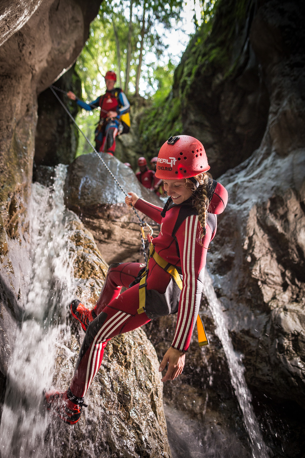 Canyoning Tour im Ötztal - für den Adrenalinkick mit den AREA47 Guides
