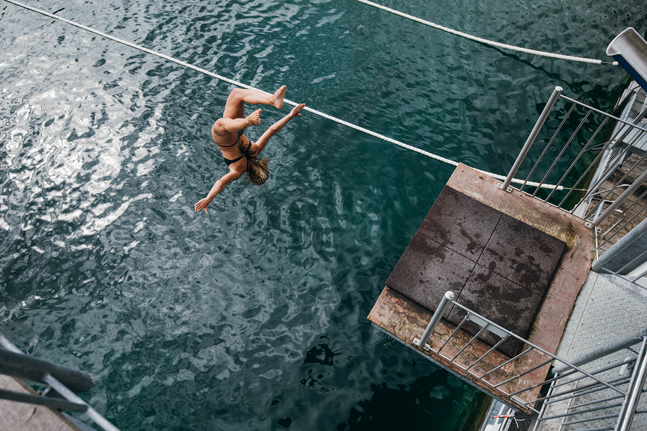 AREA 47 - Abenteuer in der Water Area beim Sprungturm im Ötztal