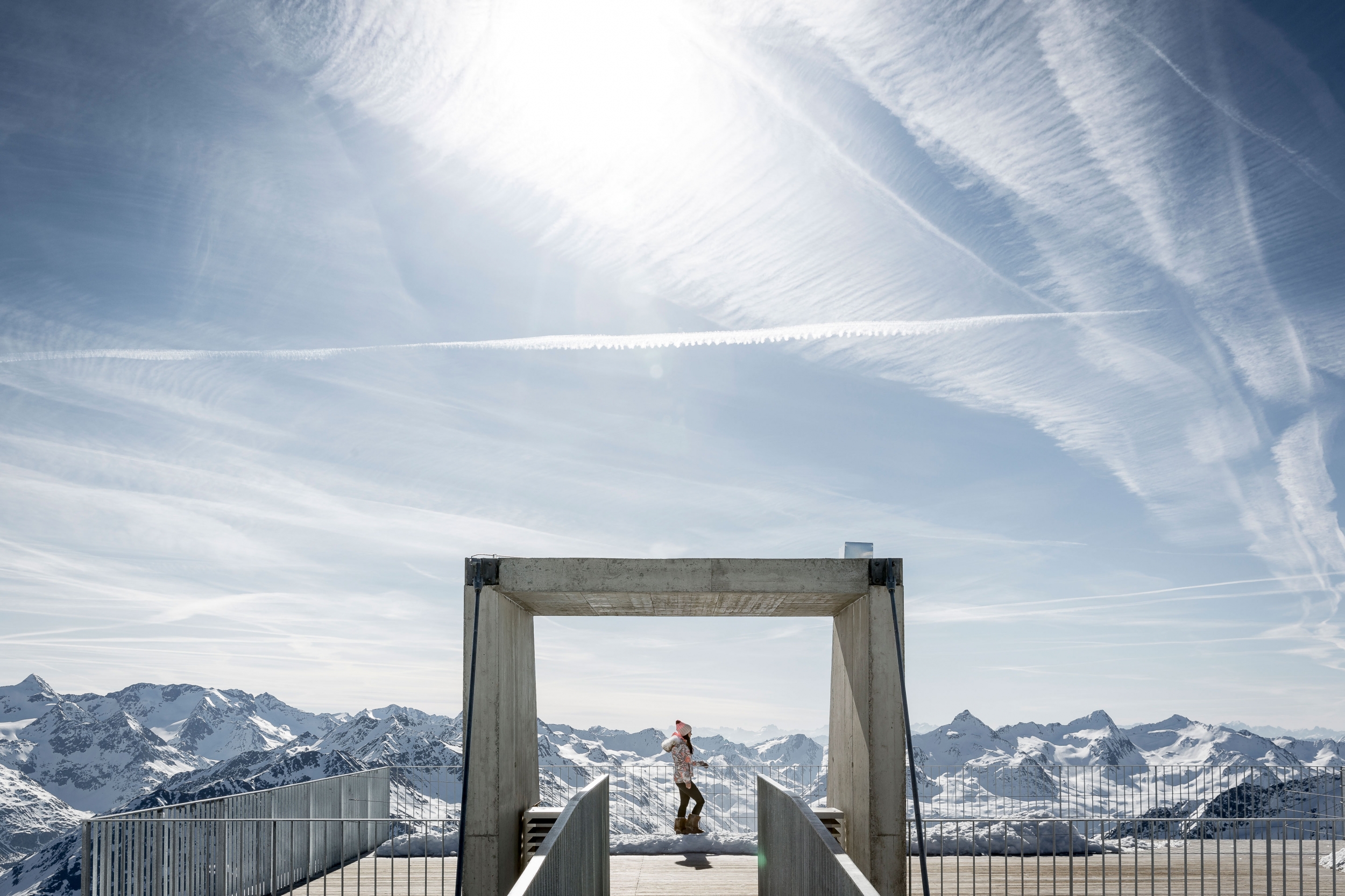 Panoramaplattform am ice Q in Sölden Panoramaplattform am ice Q in Sölden