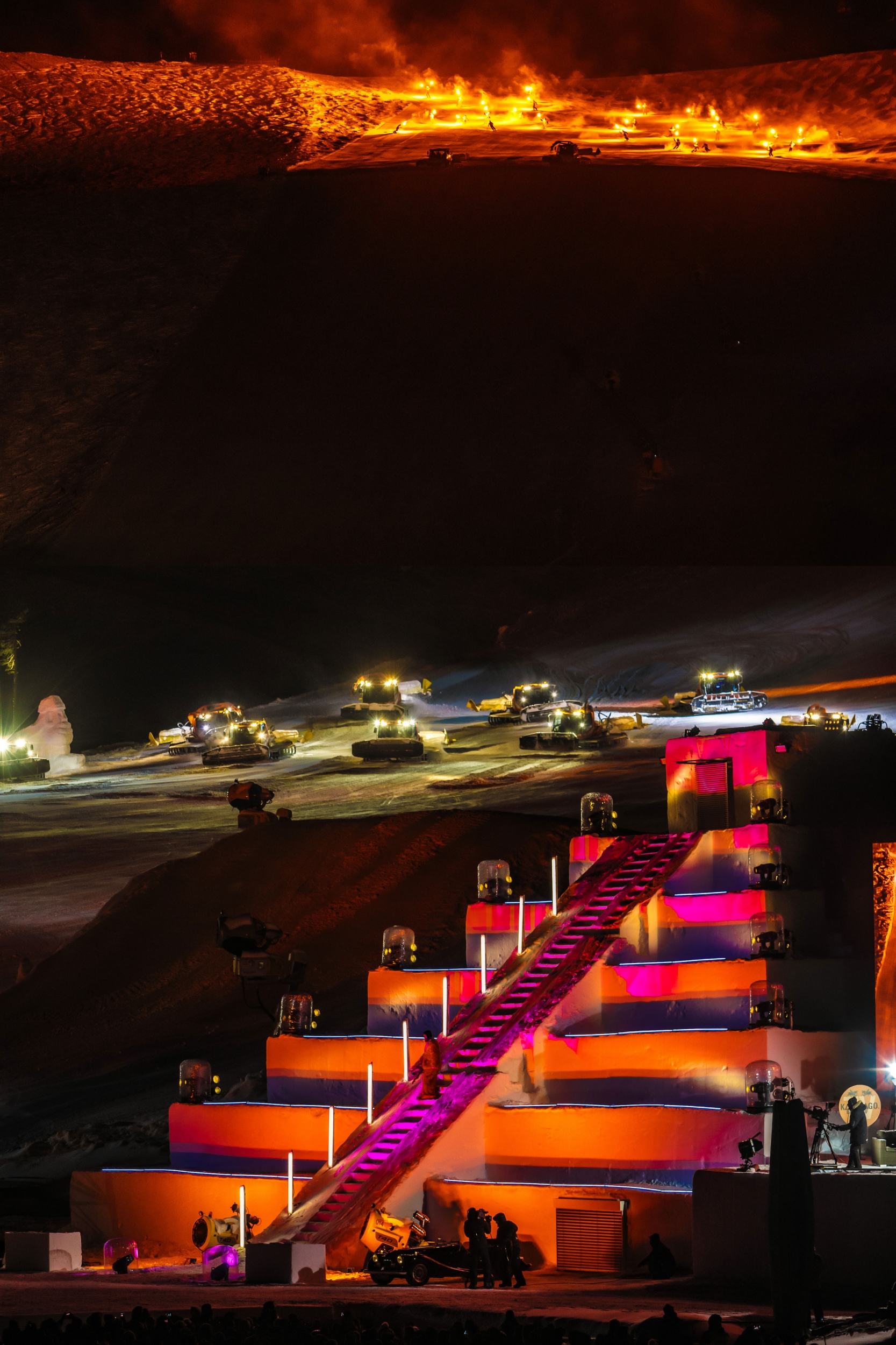 Pyramide beim Gletschertheater Hannibal in Sölden Pyramide beim Gletschertheater Hannibal in Sölden
