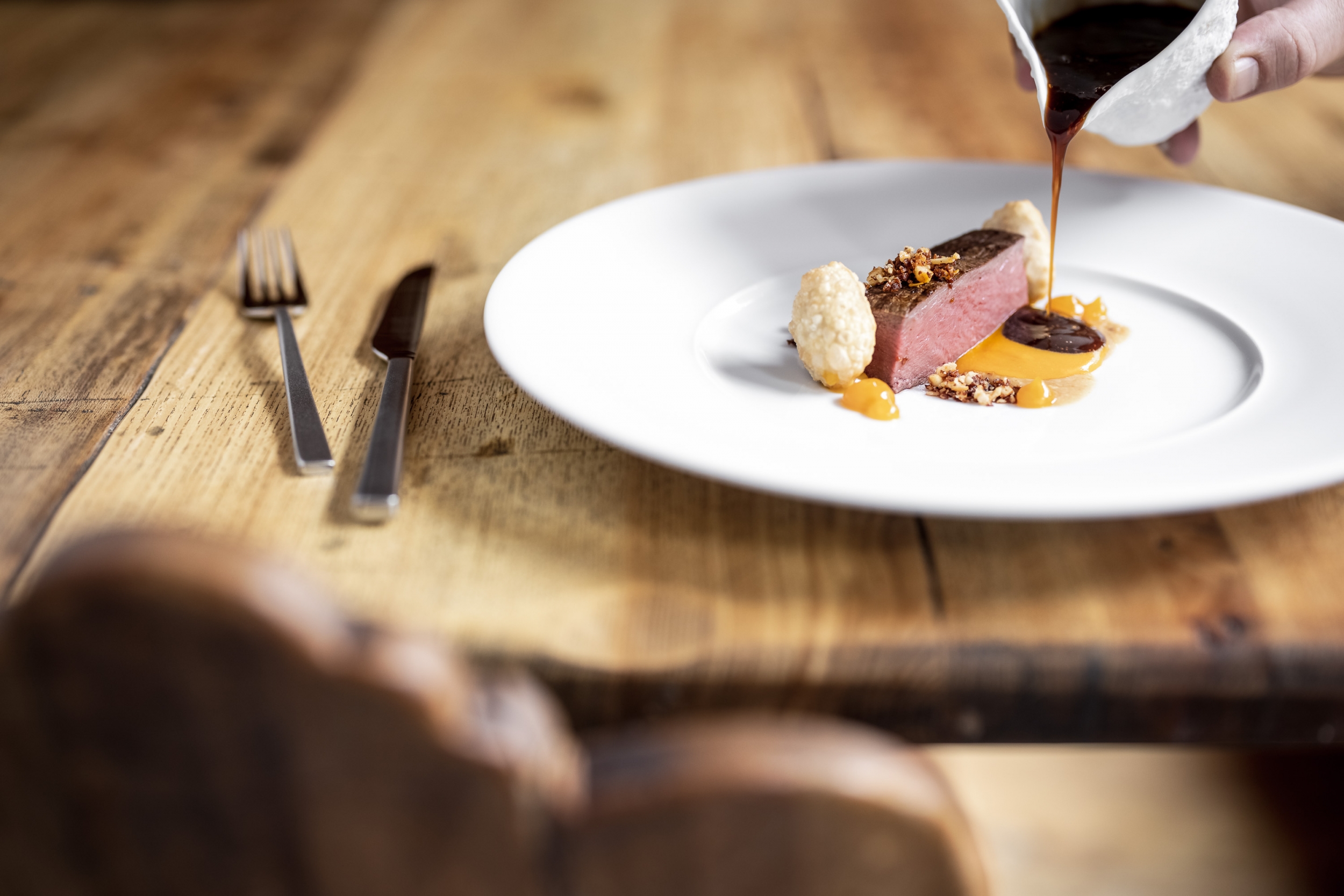 Hauptgang aus der Haubenküche vom Gourmethotel Das Central Hauptgang aus der Haubenküche vom Gourmethotel Das Central