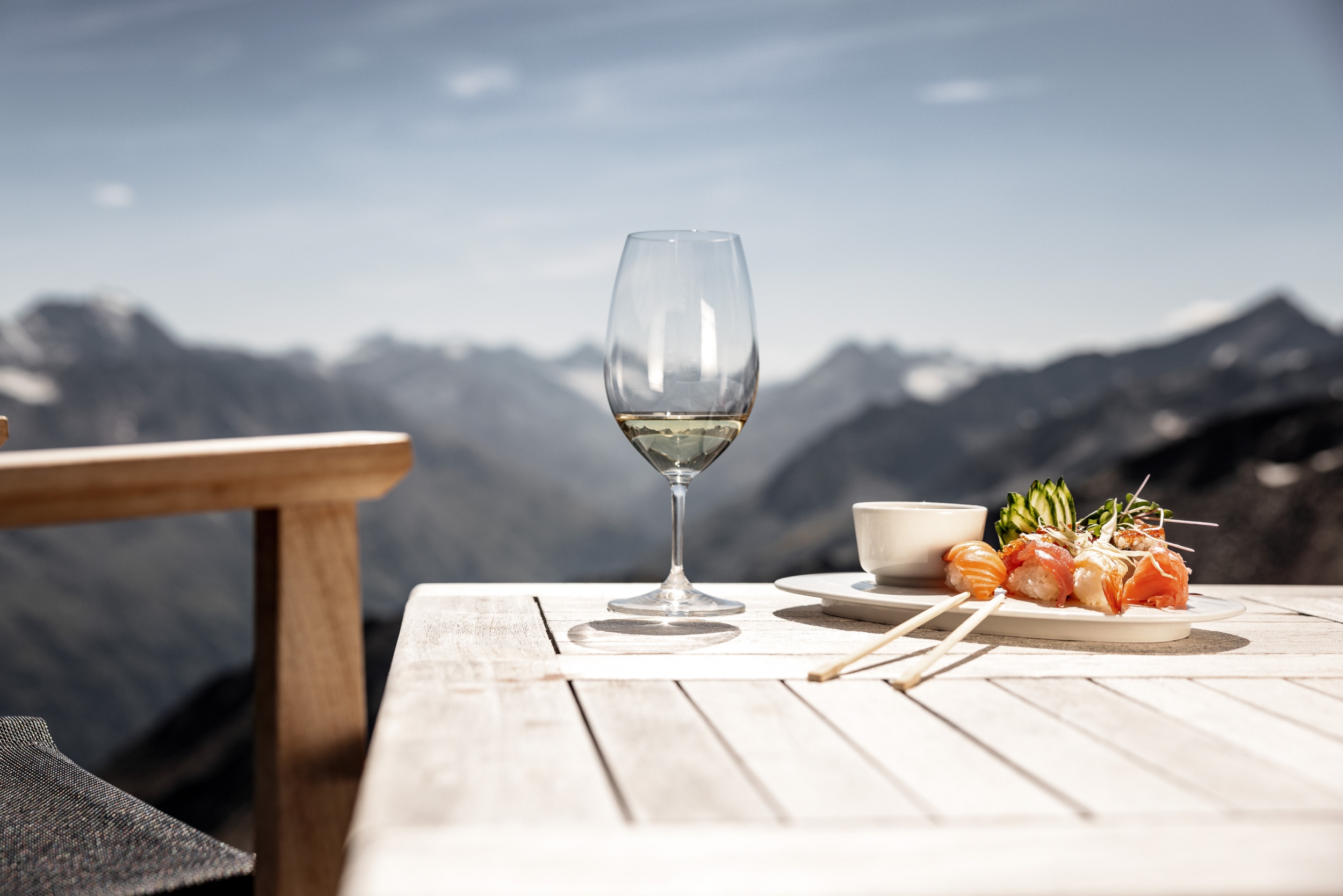 Sushi von Sensei bei der ice Q Summer Party bei der Wein am Berg - Summer Edition in Sölden Sushi von Sensei bei der ice Q Summer Party bei der Wein am Berg - Summer Edition in Sölden