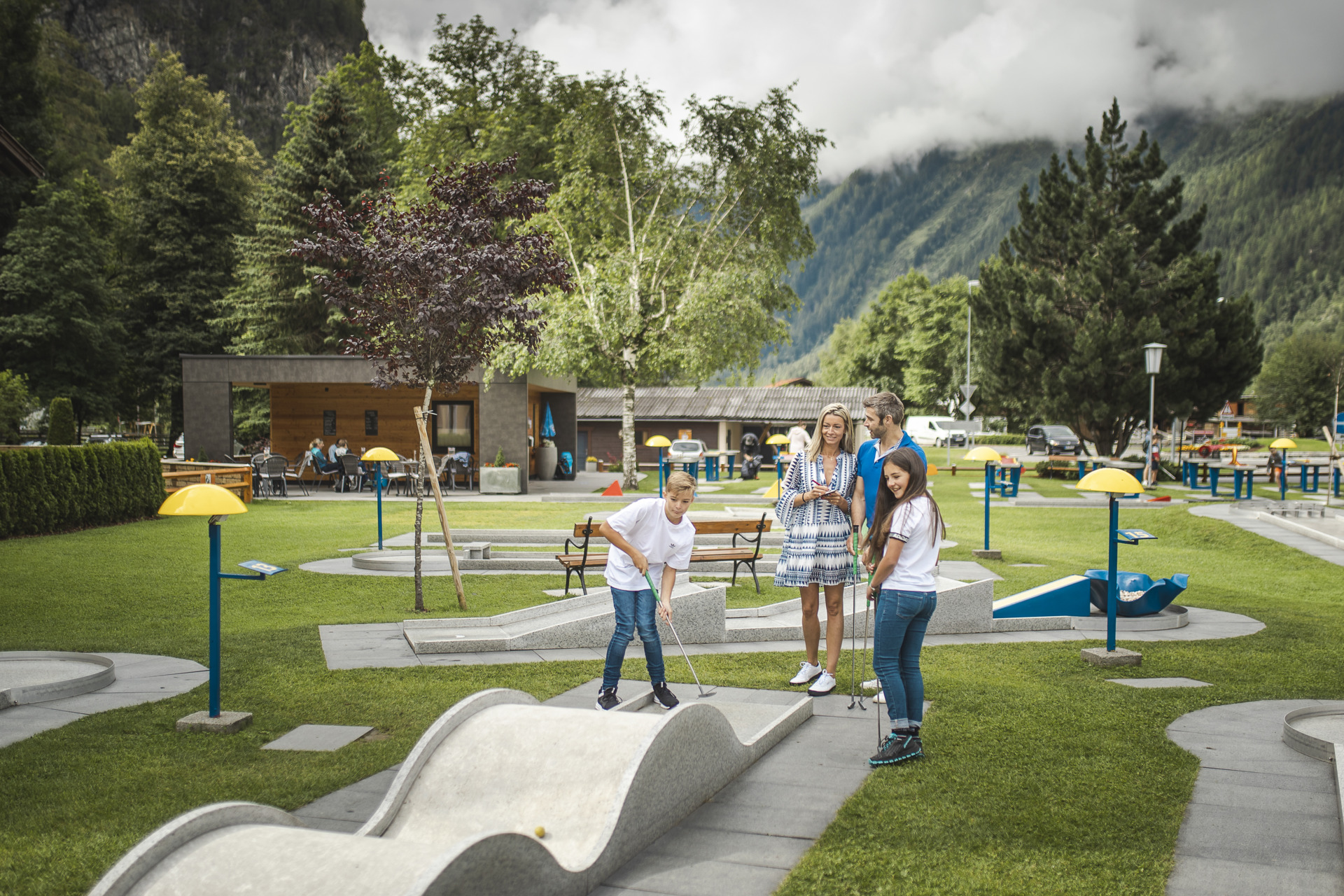 Minigolf spielen in Längenfeld