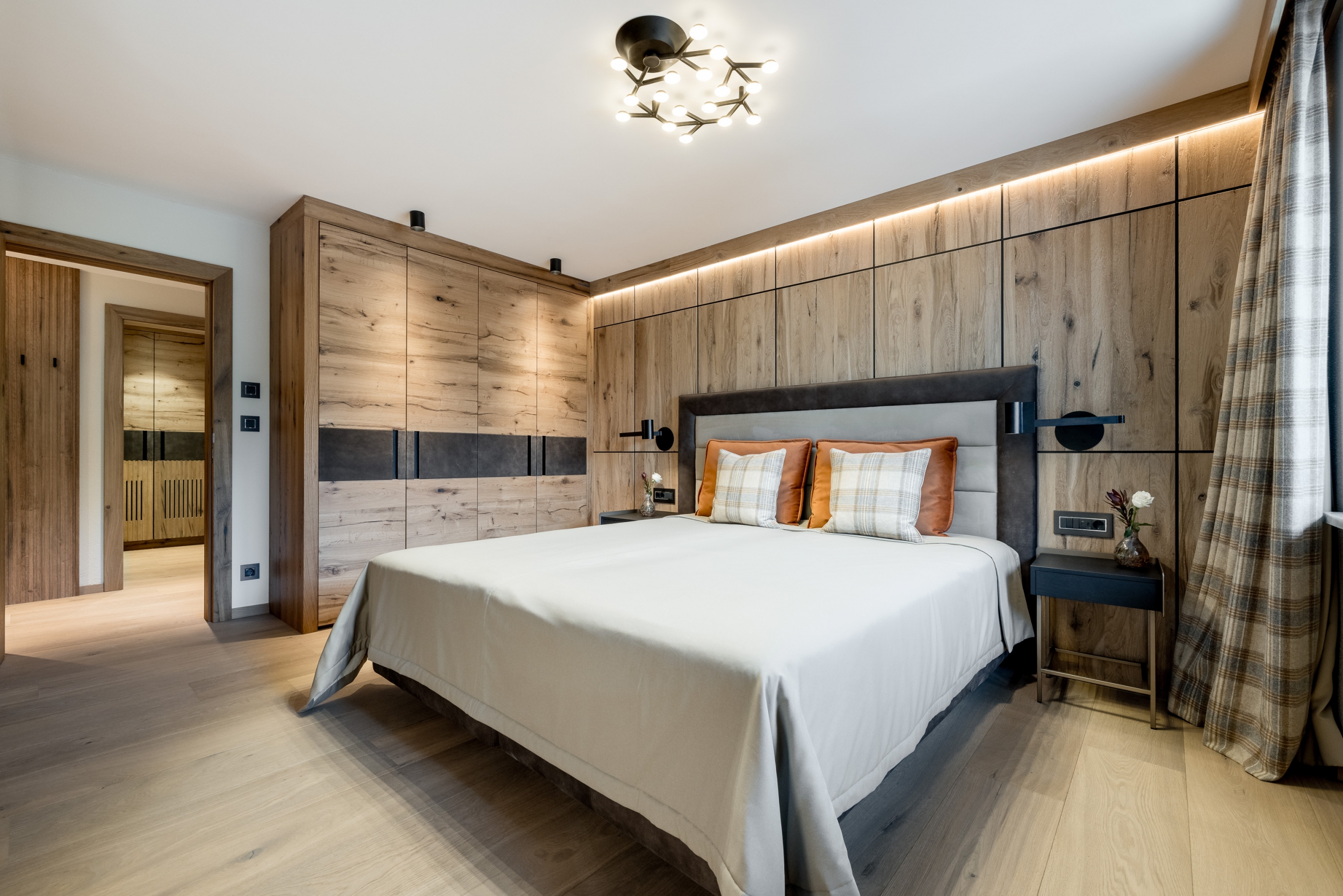 Schlafzimmer Wohlfühlsuite Ötztal Hotel Das Central in Sölden Schlafzimmer Wohlfühlsuite Ötztal Hotel Das Central in Sölden