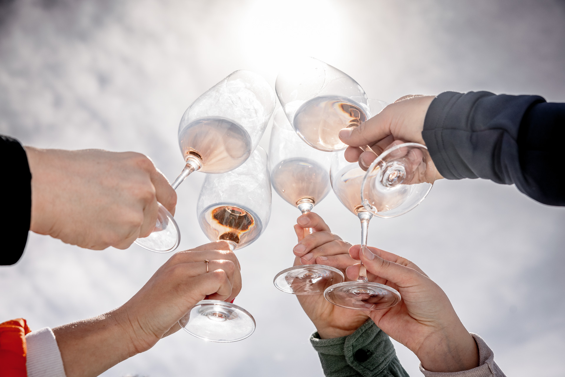 Höhenweindegustation am Rettenbachgletscher bei Wein am Berg Event vom 5 Sterne Hotel Das Central in Sölden